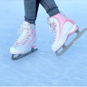 Riedell Skates-Soar Youth Ice Skates Soft Beginner Kids Figure Skates - Size 8JR